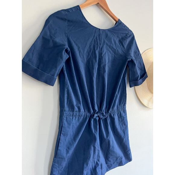 COS | Navy Drawstring Shorts Romper | US Sz 2 - Picture 3 of 13